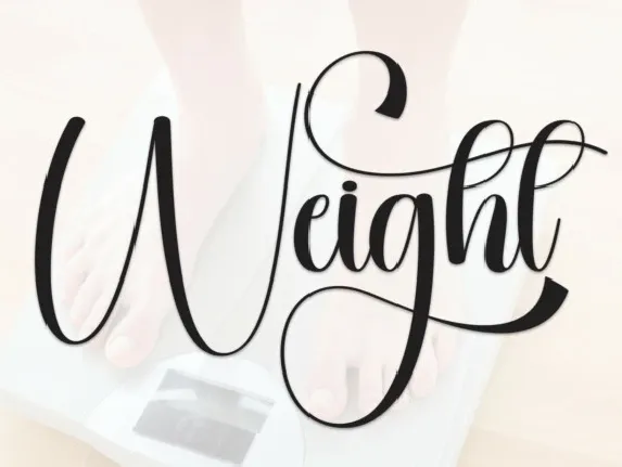 Weight Calligraphy font