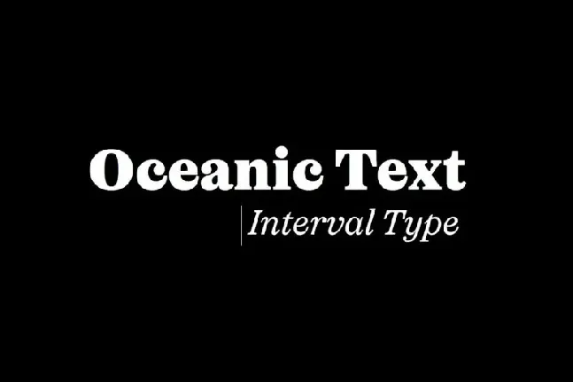 Oceanic Text Family font