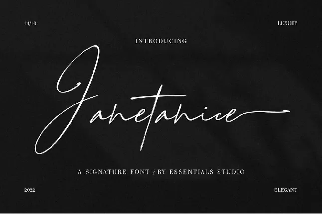 Janetanice font