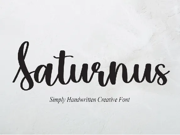 Saturnus font