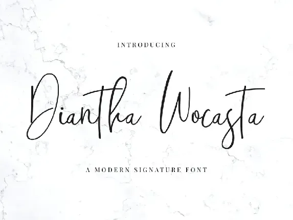 DianthaWocasta font