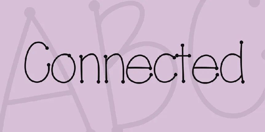 Connected font