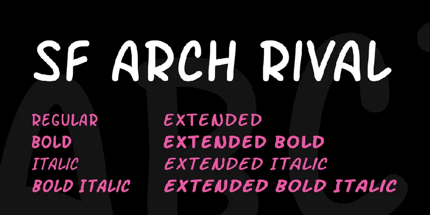 SF Arch Rival font