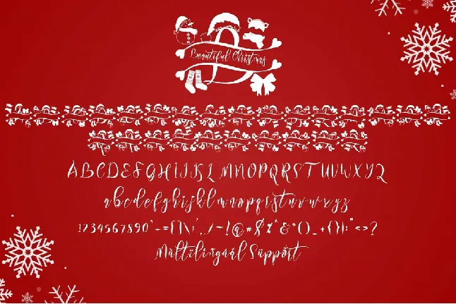 Beautiful Christmas Demo font