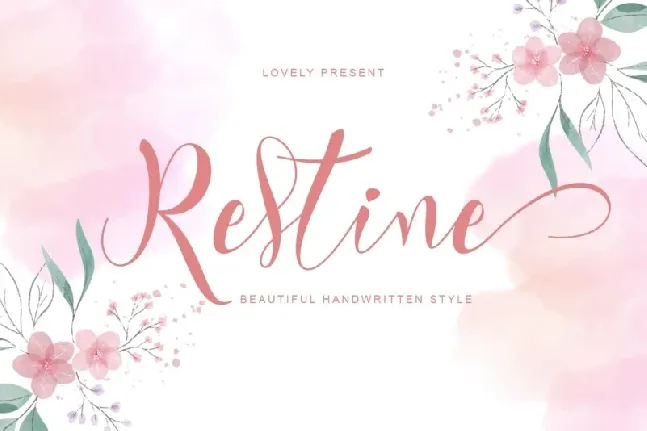 Restine Script font