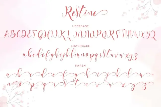 Restine Script font