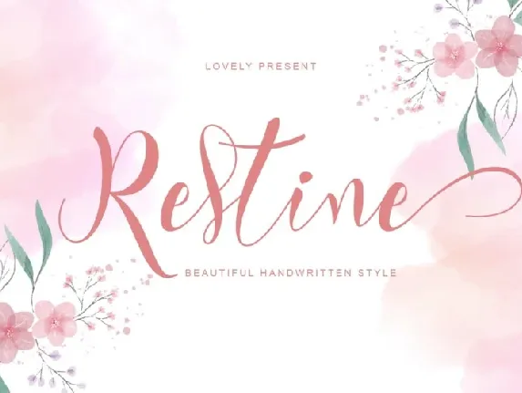 Restine Script font