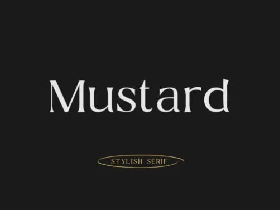 Mustard Serif font