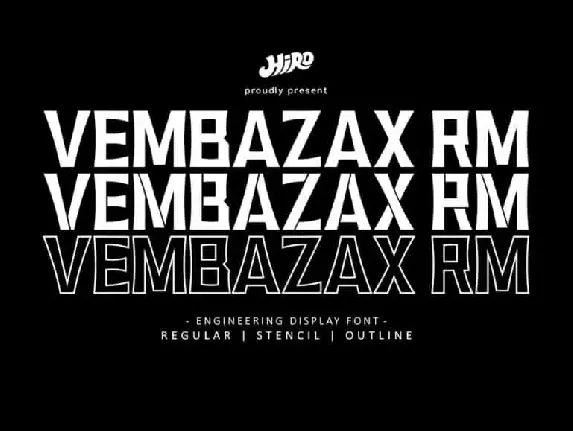 Vembazax RM Display font