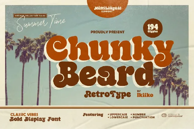 Chunky Beard font