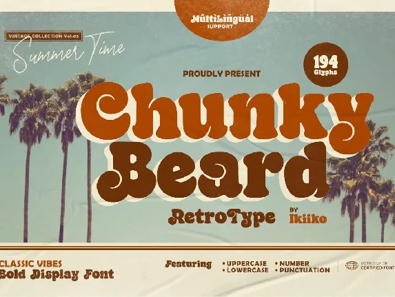 Chunky Beard font