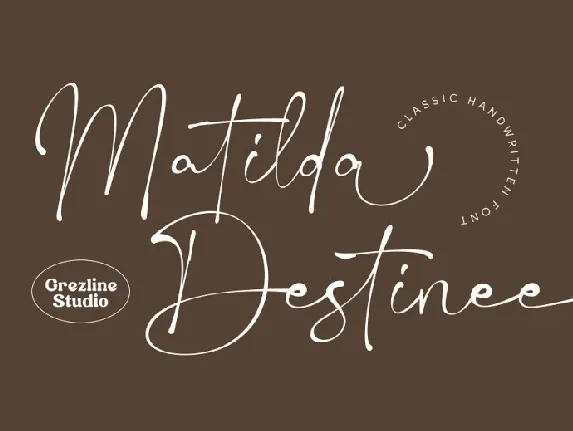 Matilda Destinee font