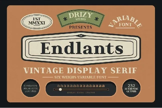 Endlants font