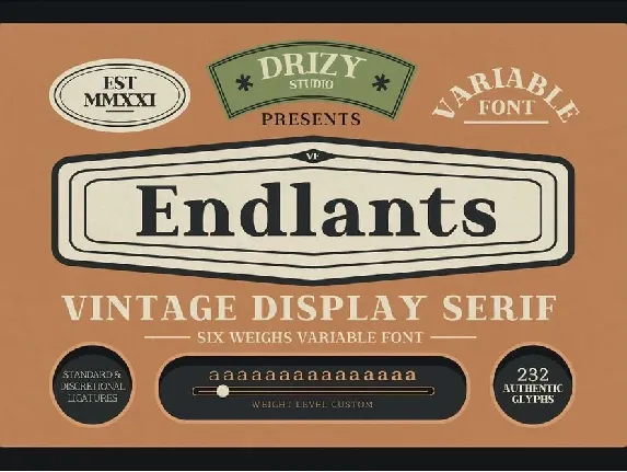 Endlants font