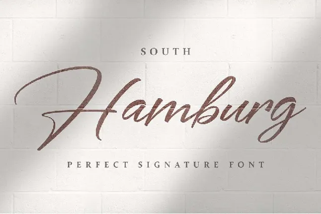 South Hamburg Handwritten Script font