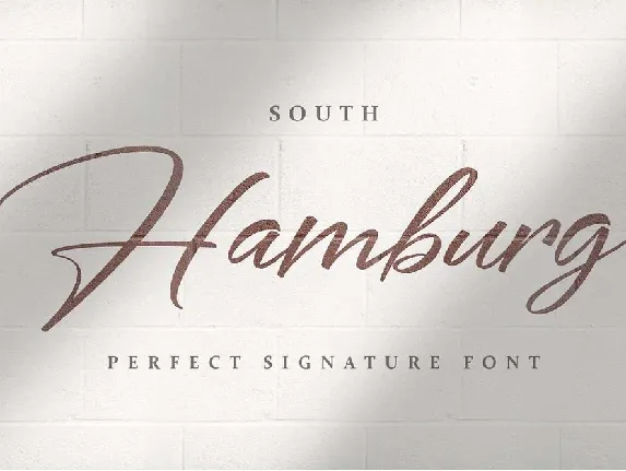 South Hamburg Handwritten Script font