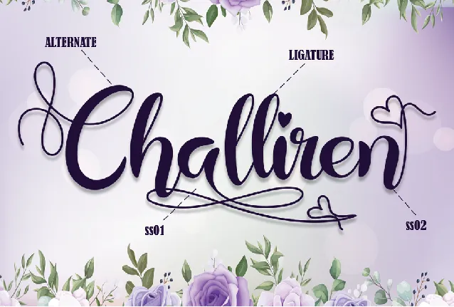 Challiren font