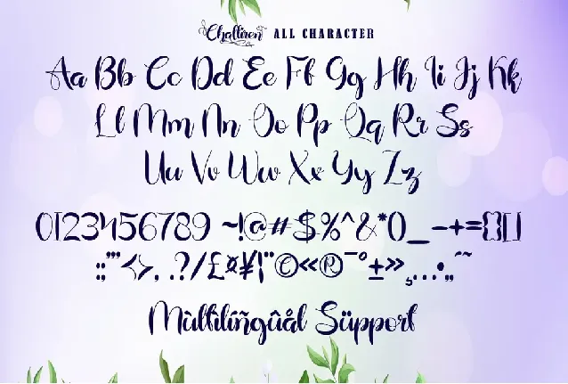 Challiren font