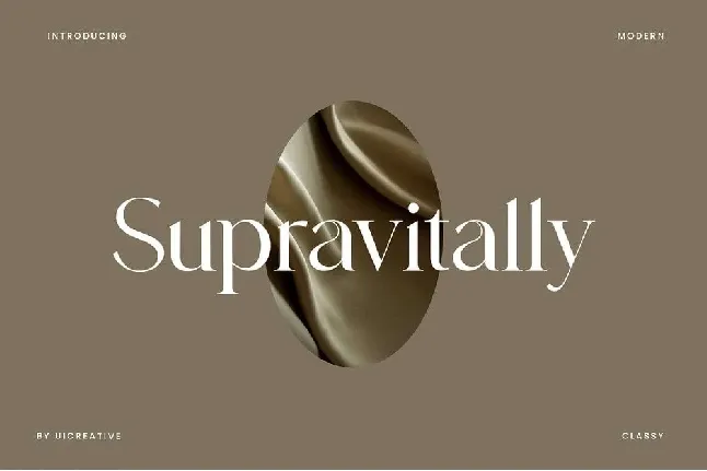 Supravitally font