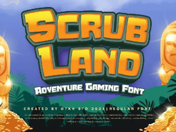 SCRUBLAND font