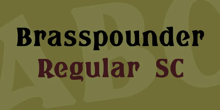 Brasspounder font