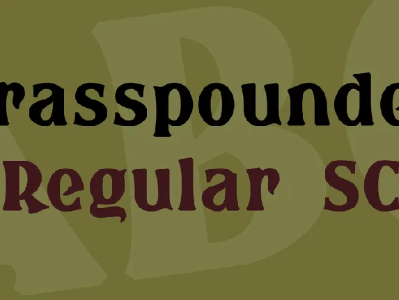 Brasspounder font