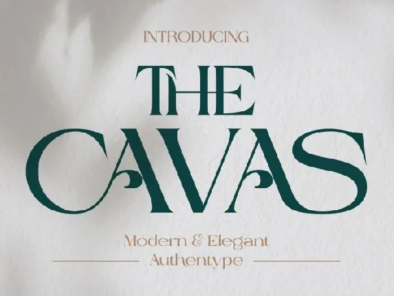 Cavas font