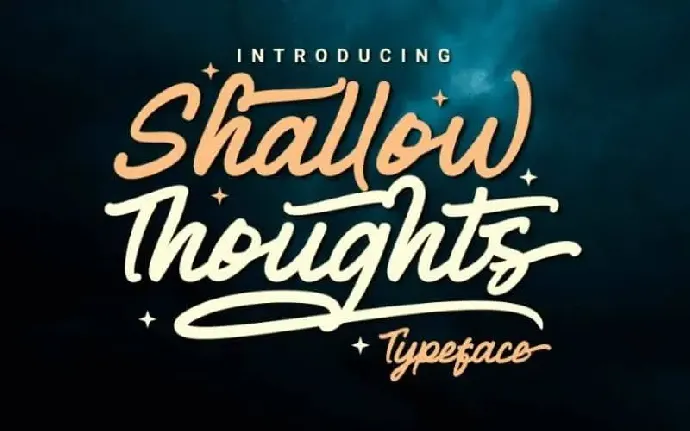 Shallow Thoughts Script font