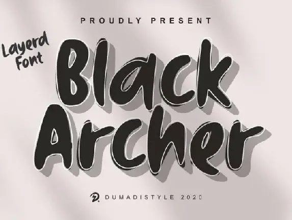 Black Archer Display font