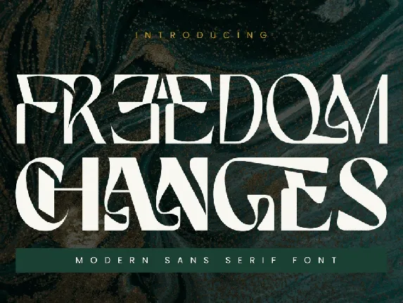 Freedom Changes Demo font