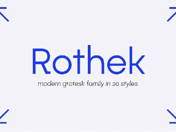 Rothek font