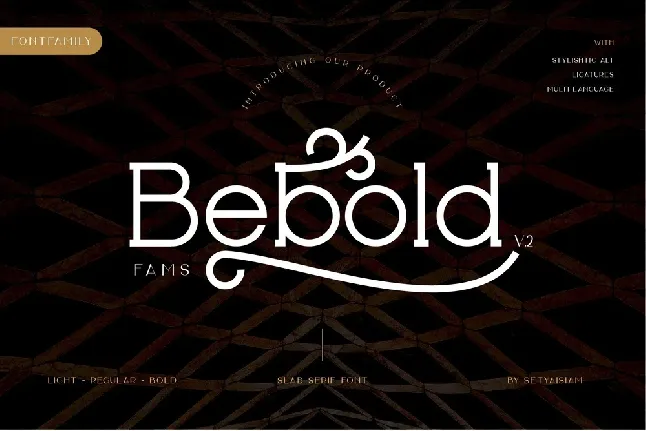 Bebold font