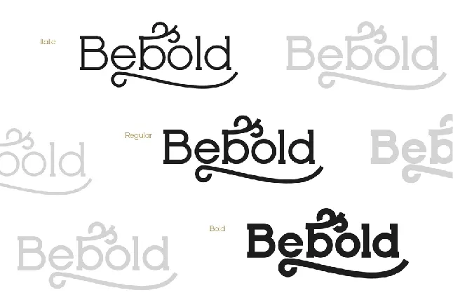 Bebold font