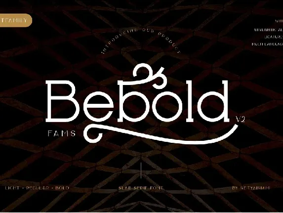 Bebold font