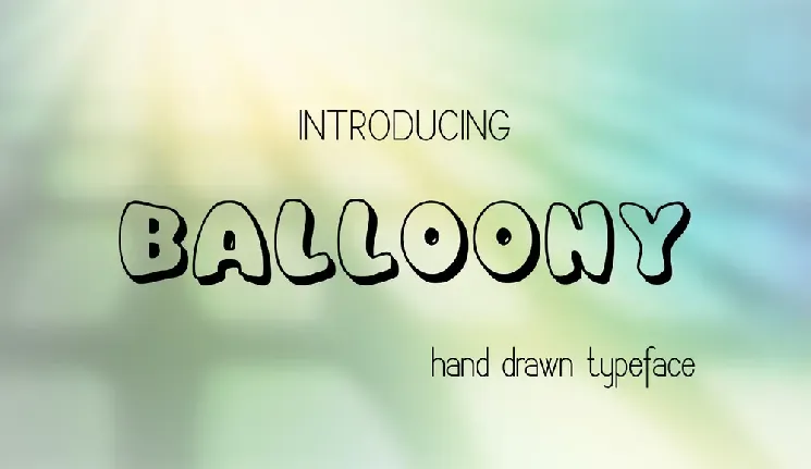 Balloony font