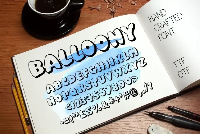 Balloony font