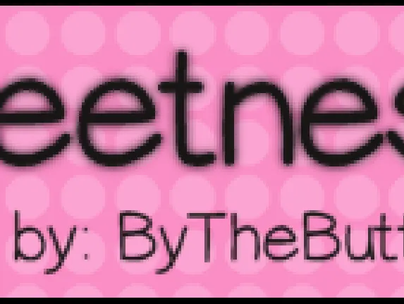 Sweetness font