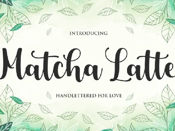 Matcha Latte Typeface font