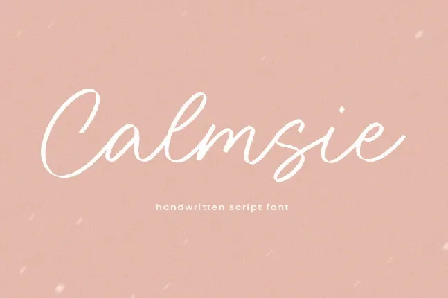 Calmsie font