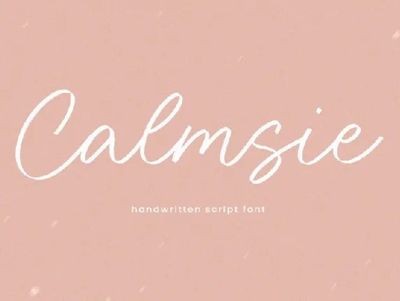 Calmsie font