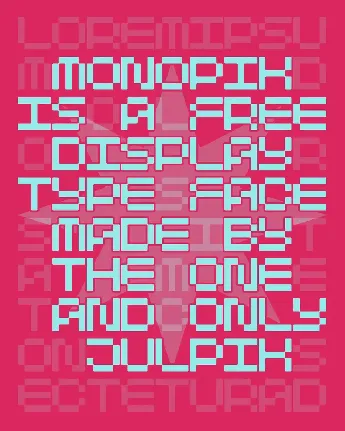 Monopik font