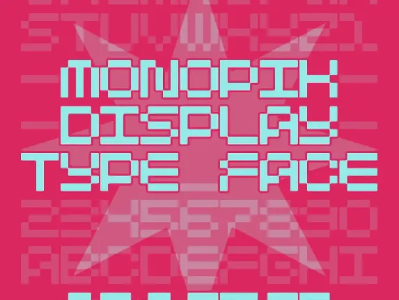 Monopik font