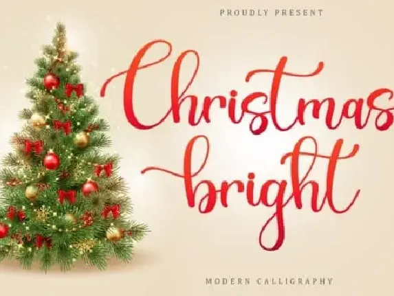 Christmas Bright Calligraphy font