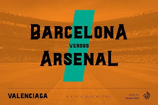 Al Valenciaga Display font