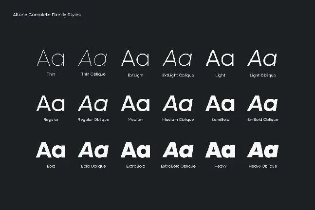 Altone font