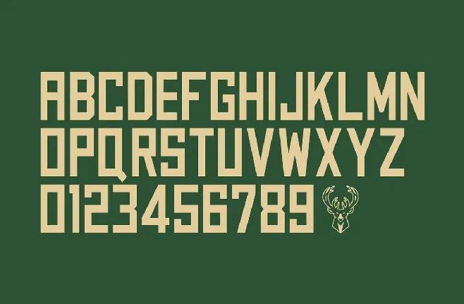 NBA BUCKS FONT font