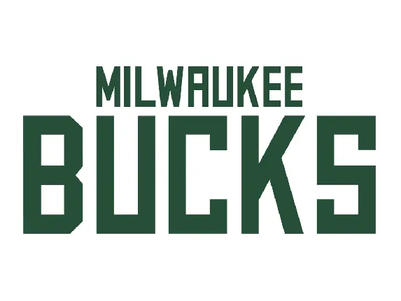 NBA BUCKS FONT font