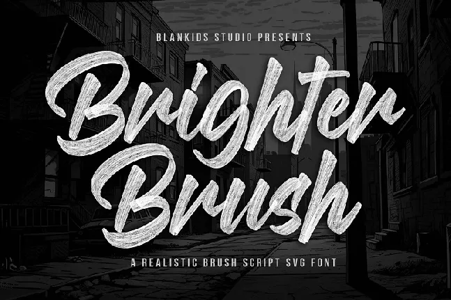 Brighter Brush font