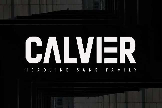 Calvier font