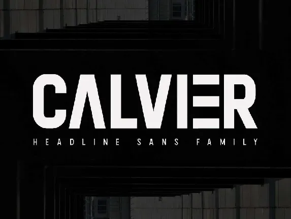 Calvier font